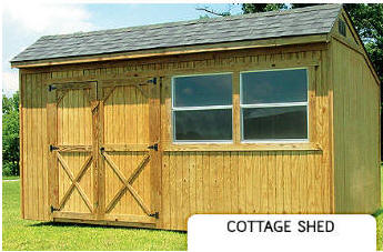 Treated Buildings Derksen Portable Buildings Treated Cottage Shed