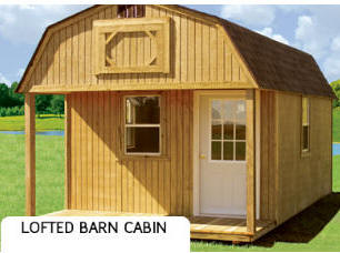 Treated Buildings Derksen Portable Buildings Treated Lofted Barn Cabin