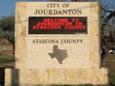 Jourdanton, Texas Welcome Sign