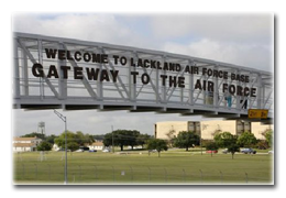 Lackland A. F. B., Texas Air Force Base San Antonio, Texas Gate