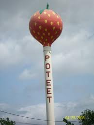 Poteet, Texas Strawberries Strawberry Festival Water Tower