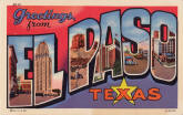 El Paso, Texas  El Paso, Texas Postcard